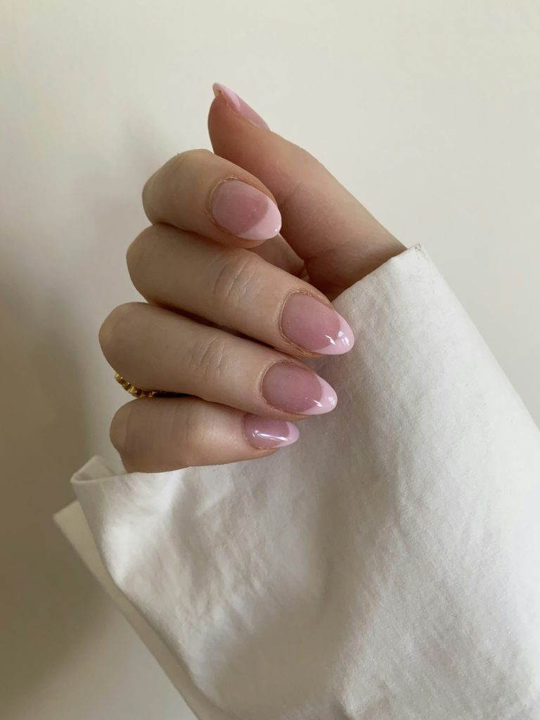 Soft pink manicure